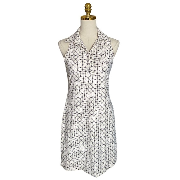 Ellie Kai Dresses & Skirts - ELLIE KAI sleeveless knee-length collared neckline geometric print dress size 2
